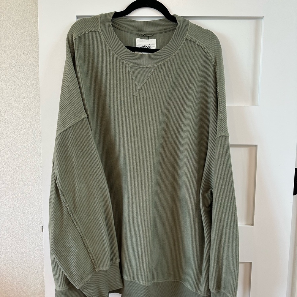 Aerie Green Crewneck Sweater